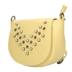 Borsa a tracolla da donna In Vera pelle Made in Italy 20x17x7 cm