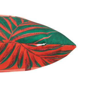 Coussin déco d'extérieur "Maoria" motif jungle 40 x 40cm en polyester
