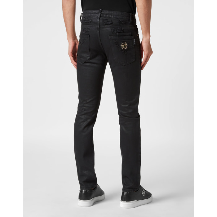 PHILIPP PLEIN Vaqueros de corte recto