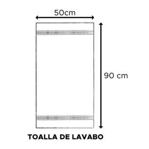 Toalla de lavabo 100%  algodón beige