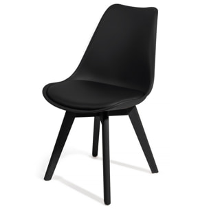 Oresteluchetta Set 4 sedie SMART FULL BLACK