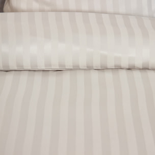 Parure housse de couette 3pcs 100% microfibre_albatre 220x240 cm