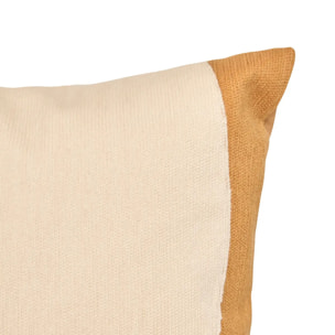 Coussin Hary marron caramel 50x30cm