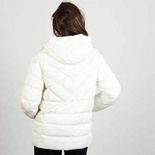 Abrigos Mujer de la marca GEOX  modelo W SPHERICA HOOD JKT BLANCO