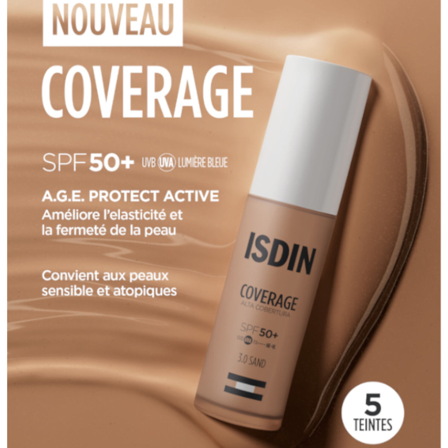 Coverage  A.G.E. Protect Active - Fond de Teint Haute Couvrance SPF50+ 30ml