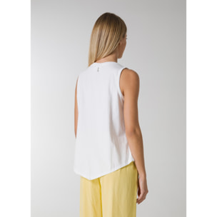 DEHA - Canottiera ASYMMETRICAL TANK TOP in cotone per donna