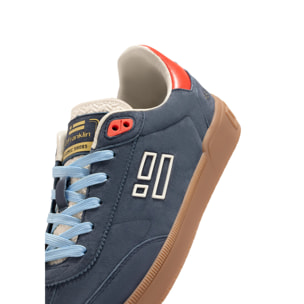 Zapatillas Bajas Piel de  Serraje Rebel Basic Flag Azul Marino D.Franklin