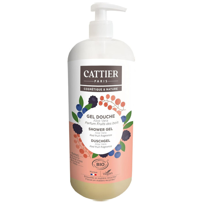 Fruits des Bois Bio - Gel Douche Sans Sulfates Tous Types de Peaux 1000 ml