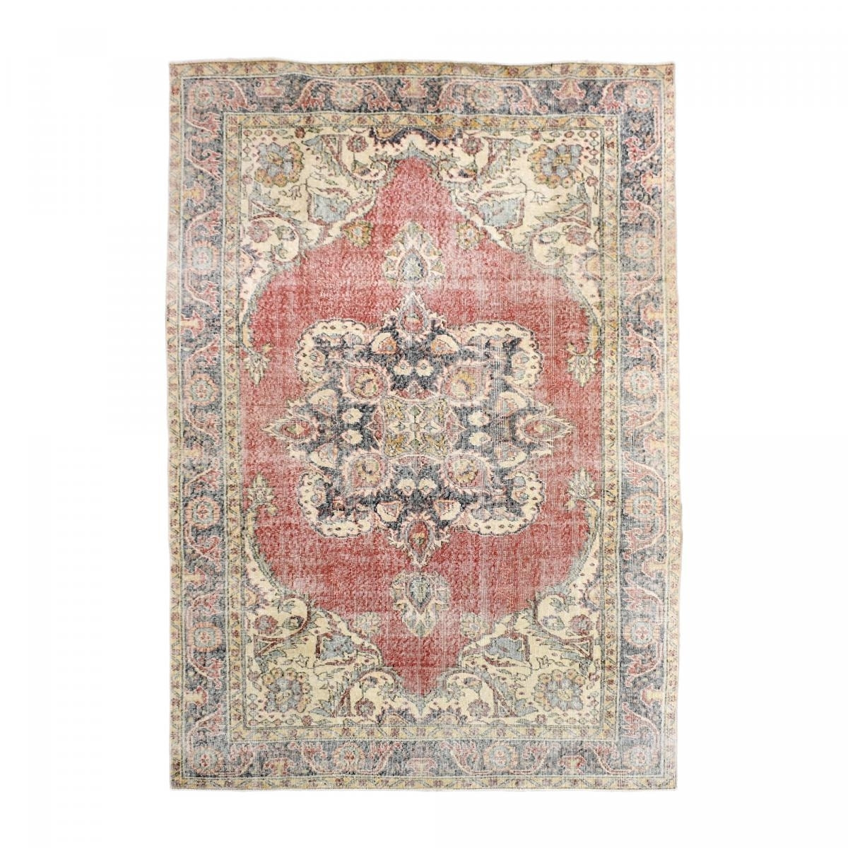 Authentique Tapis d'Orient fait main en laine VASU