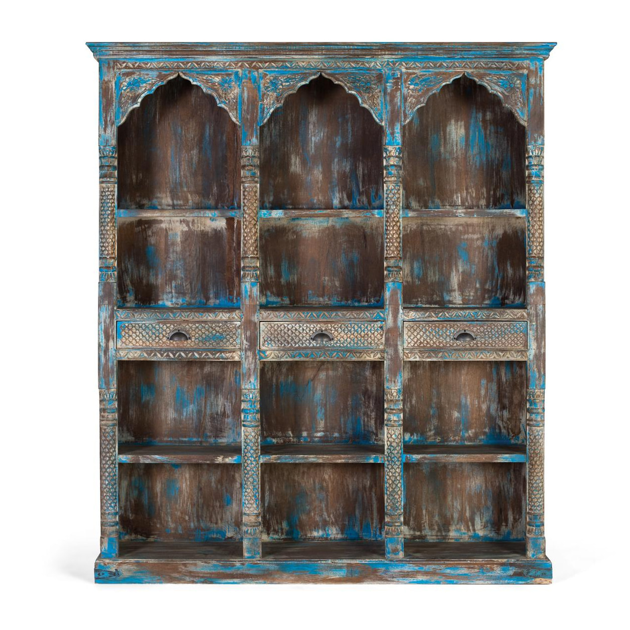 Librería de Madera de Mango 170 Cm Estilo Étnico Contemporáneo