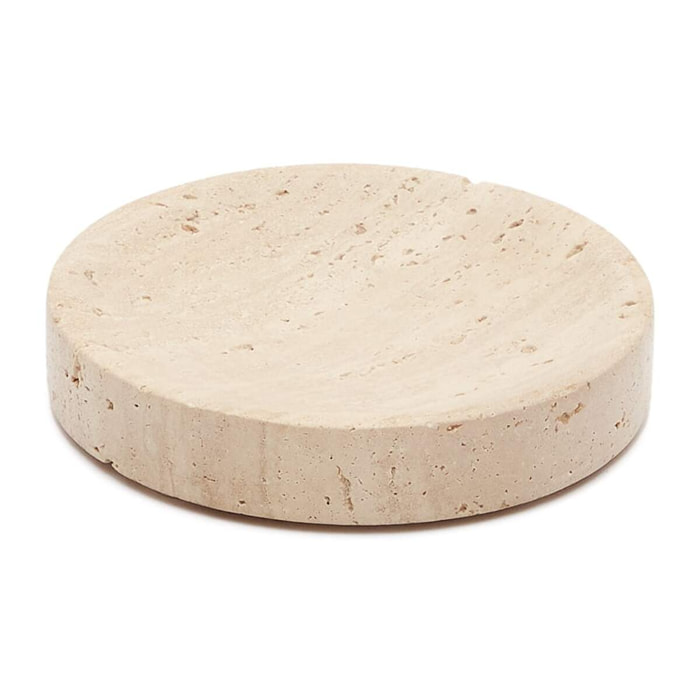 Jabonera Macre de travertino beige