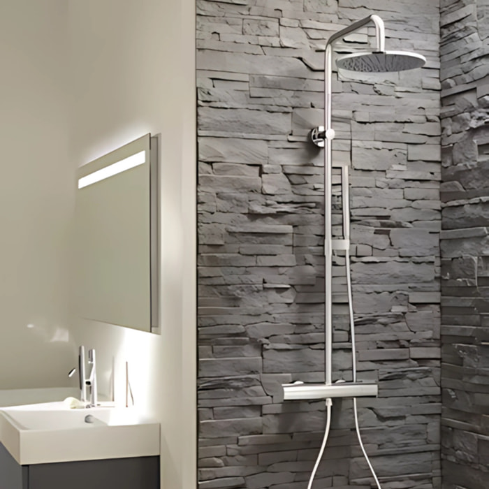 Jacob Delafon - Colonne douche thermostatique Toobi douchette 1 jet chrome