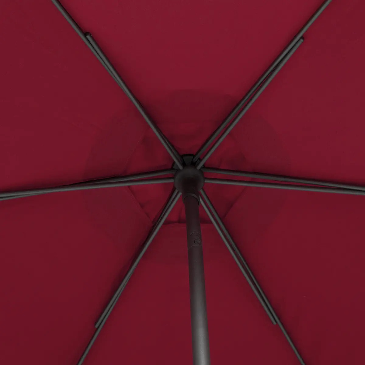 Parasol droit rond Soya Bordeaux