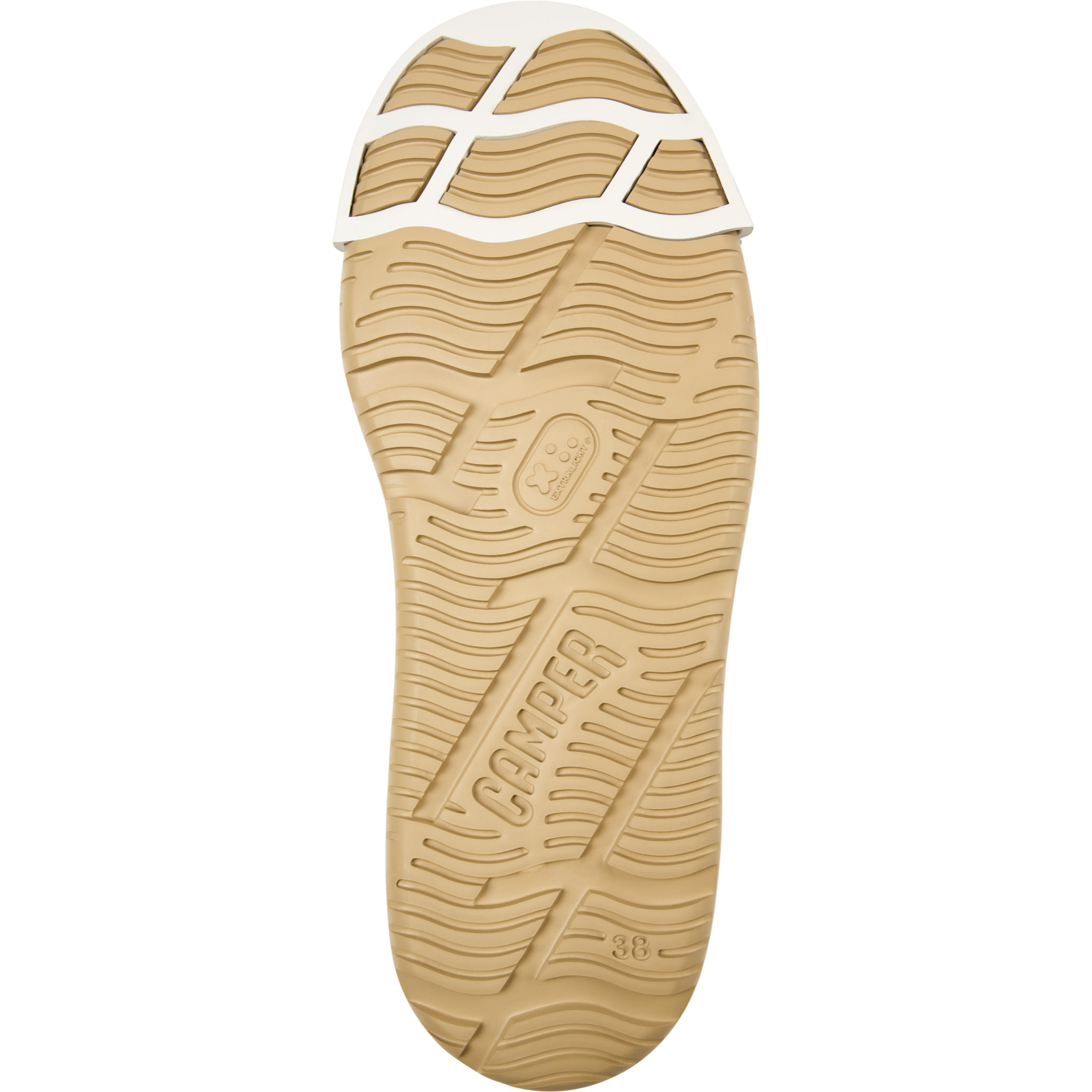 Zapatos de cordones - CAMPER Junction Runner - Beige - Cuero Nubuck