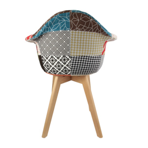 Fauteuil Scandinave Patchwork - Lot De 2