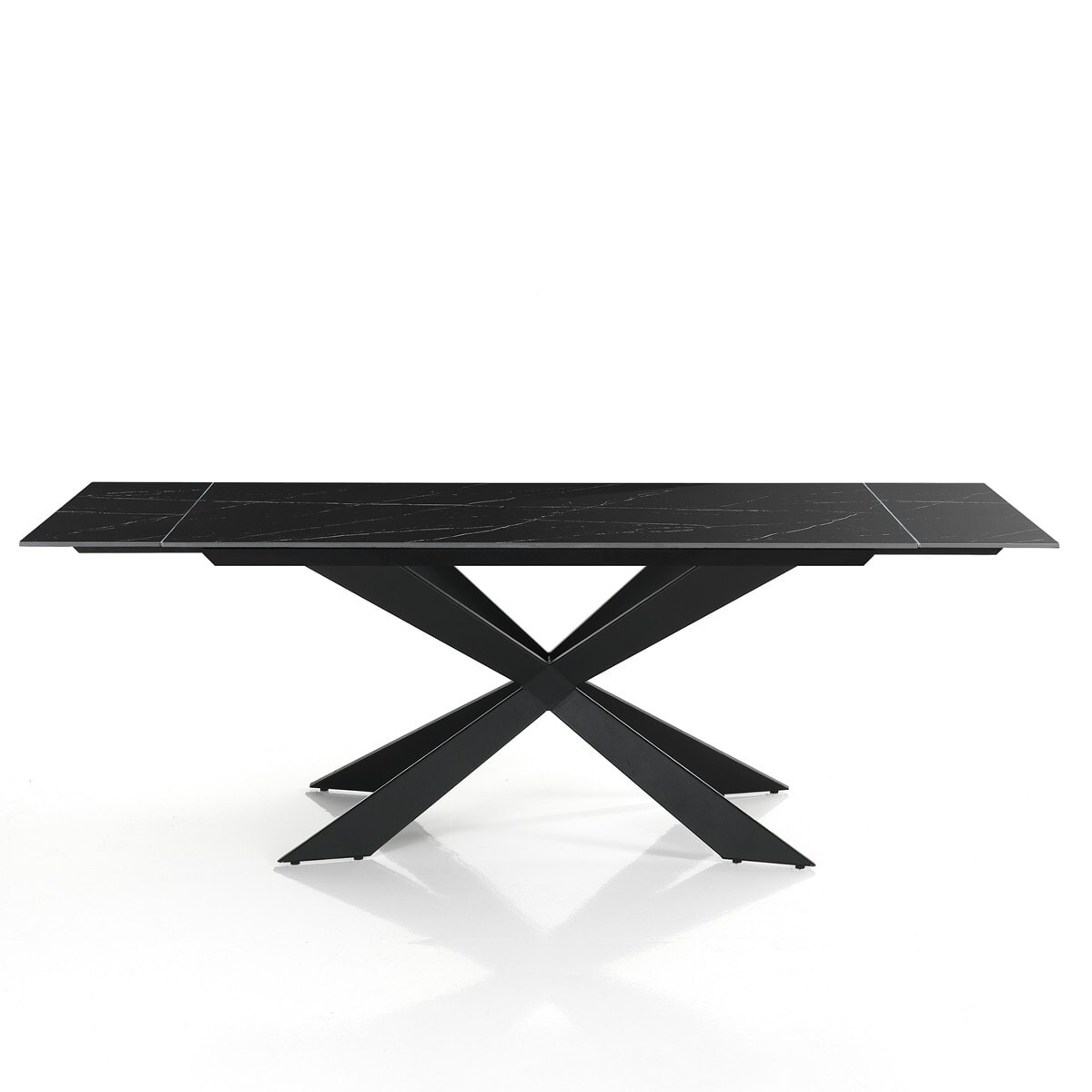Tomasucci Table extensible MELVIN EVO 160 BLACK MARBLE - NOIR