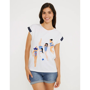 Camiseta Manga Corta Estampada - Sena