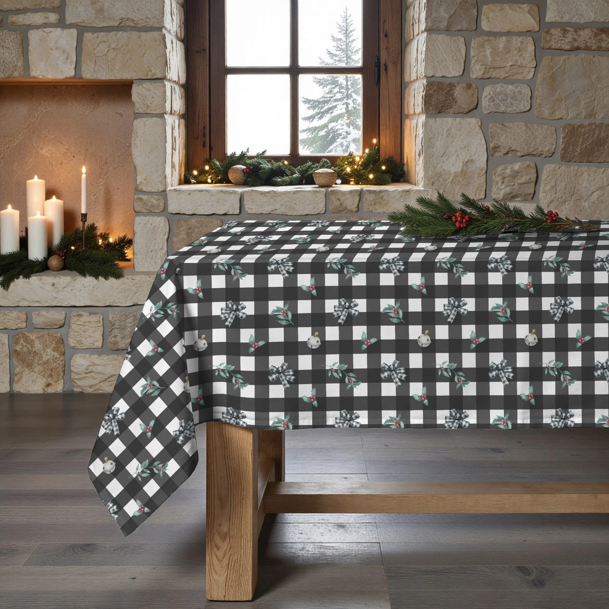 Nappe en résine Anti-tâches Elegant Christmas 1