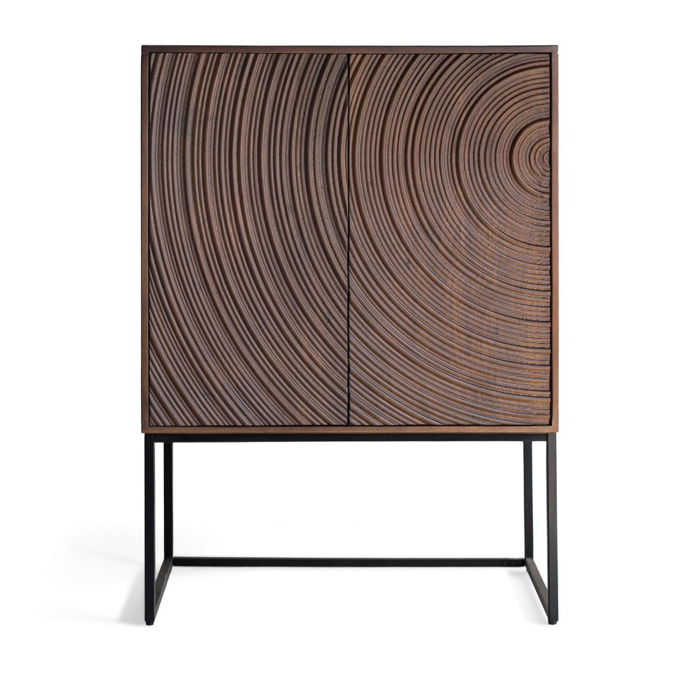 Aparador de Madera de Mango 85 Cm Estilo Moderno