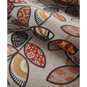 Passatoia tappeto cucina bagno ingresso multiuso, disegno foglie stile naturale