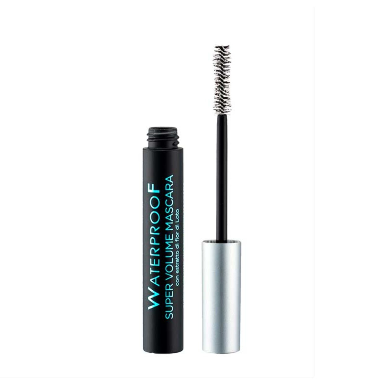 Bottega Verde, Mascara color nero waterproof Super volume estratto di fior di Loto (8 ml)