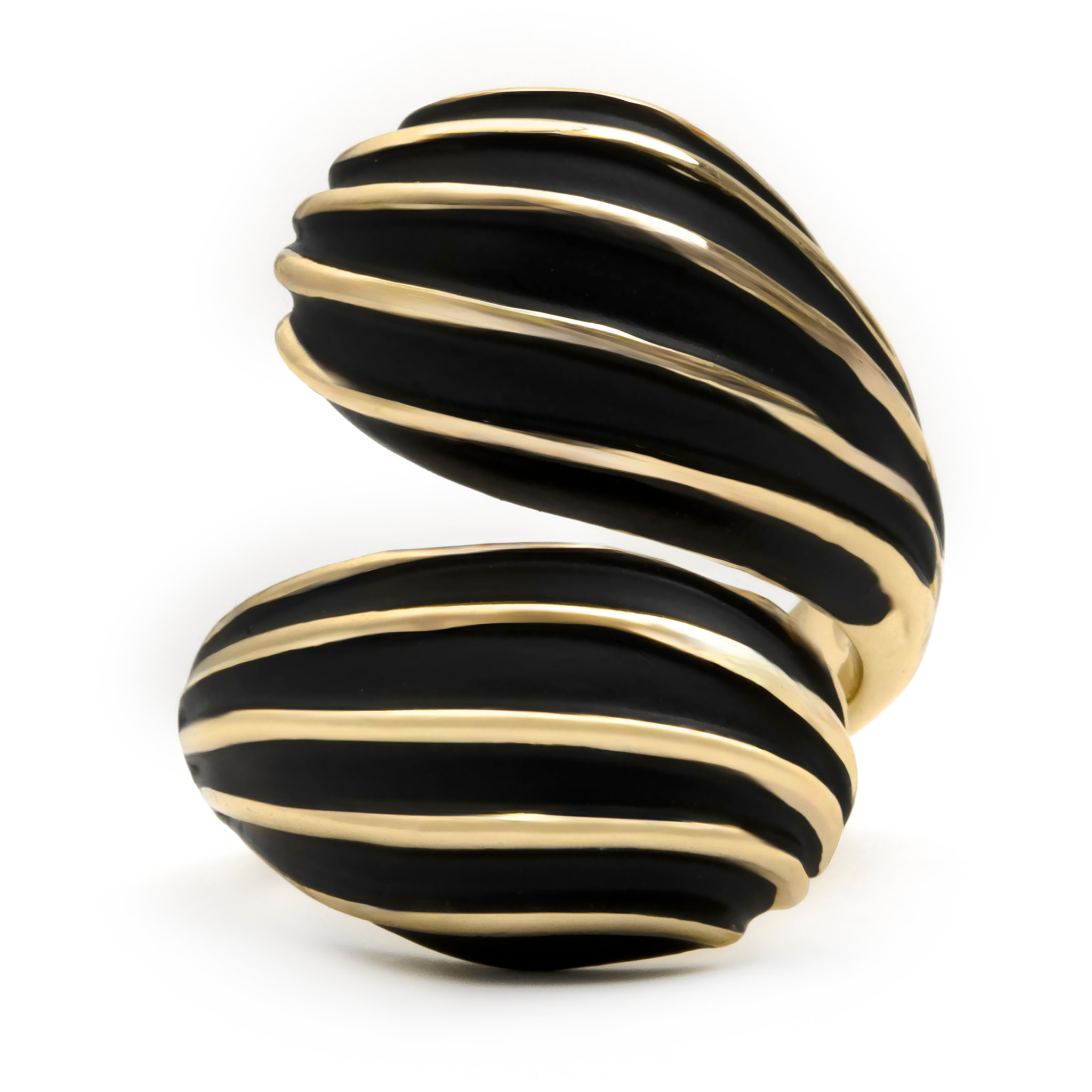 Anillo Hitea acabado oro amarillo 18k