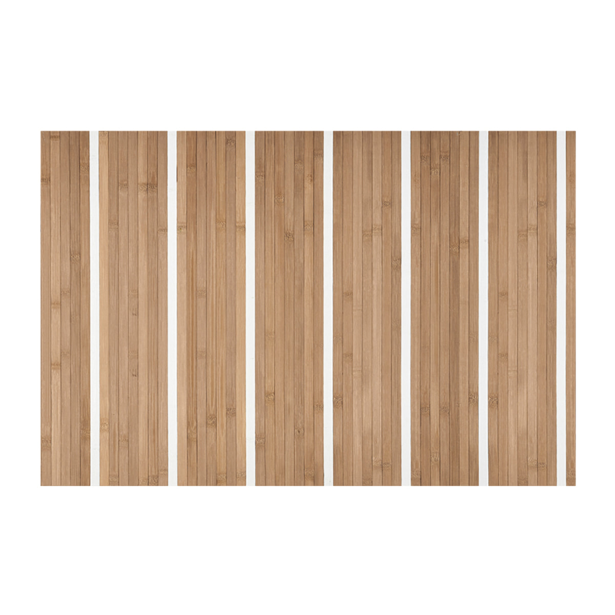 Alfombra BAMBOO COOL Natural Líneas blancas