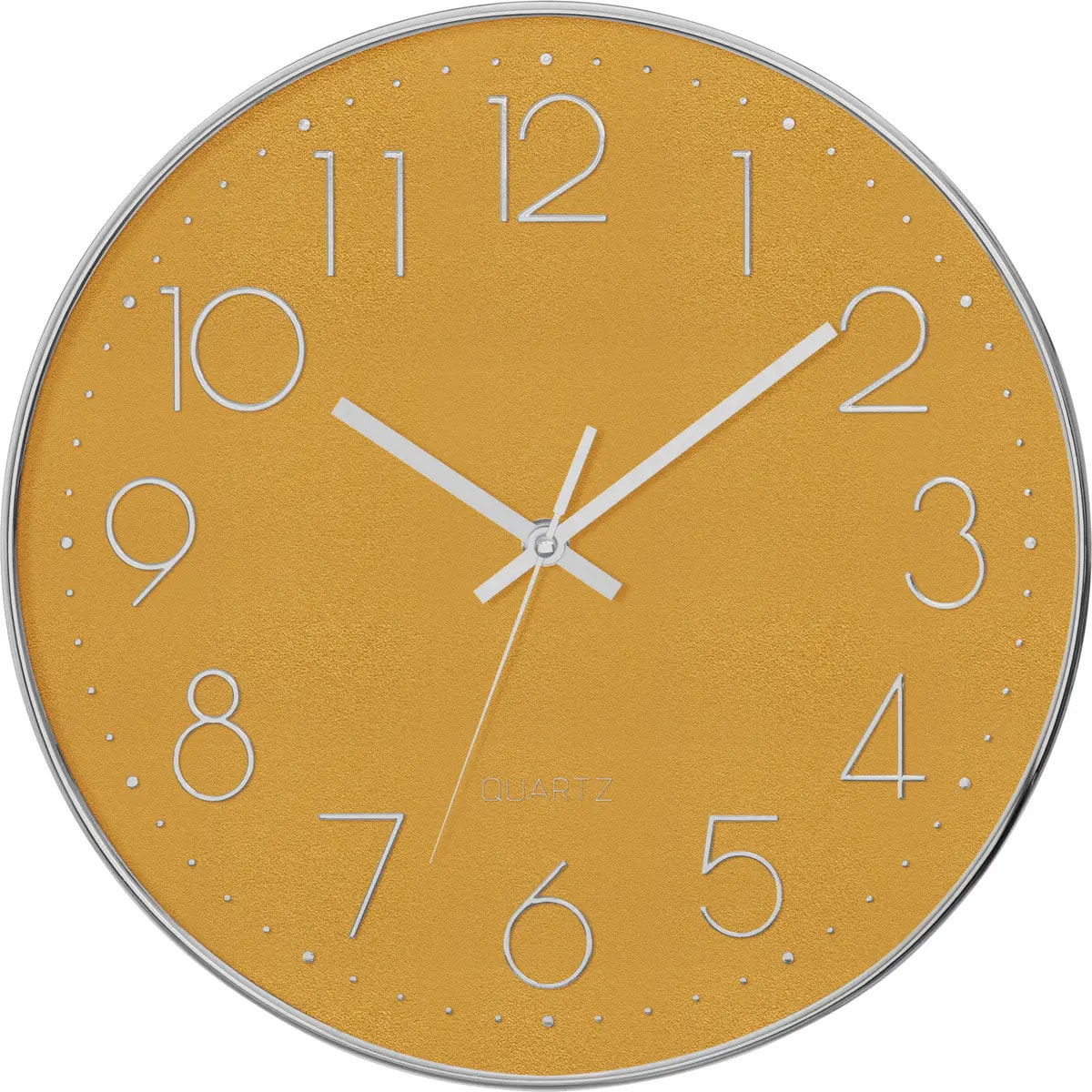Horloge 3D "Laure" silver D30cm
