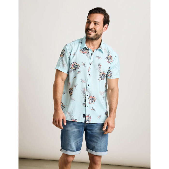 Camisa Manga Corta Azul Celeste - Chofy