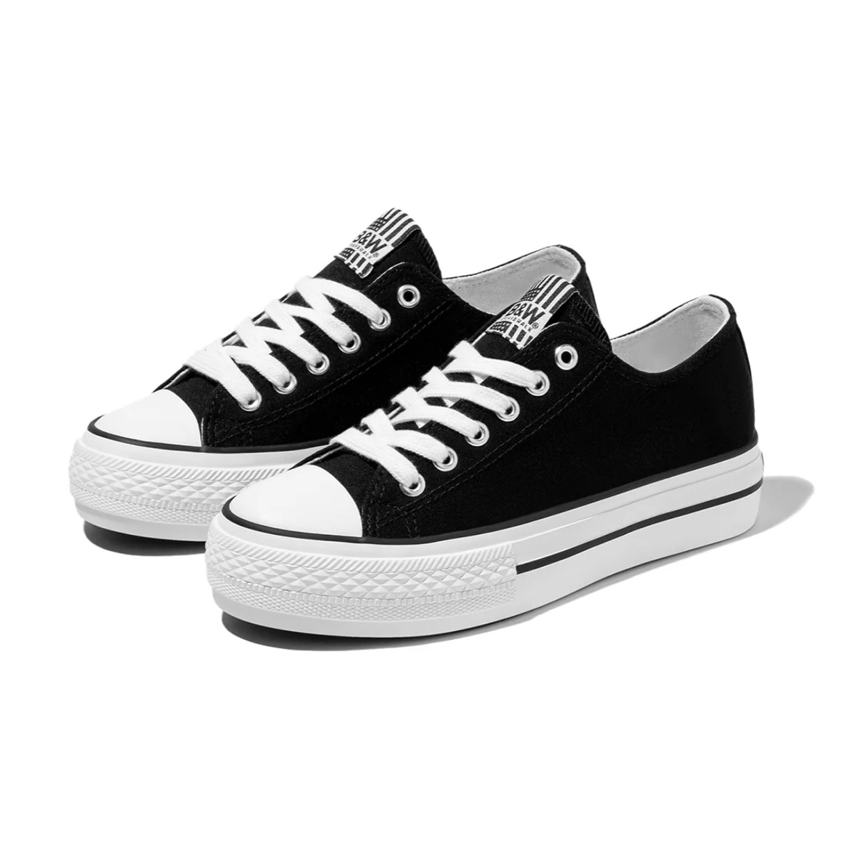 Zapatillas Unisex de Lona en Negro B&W