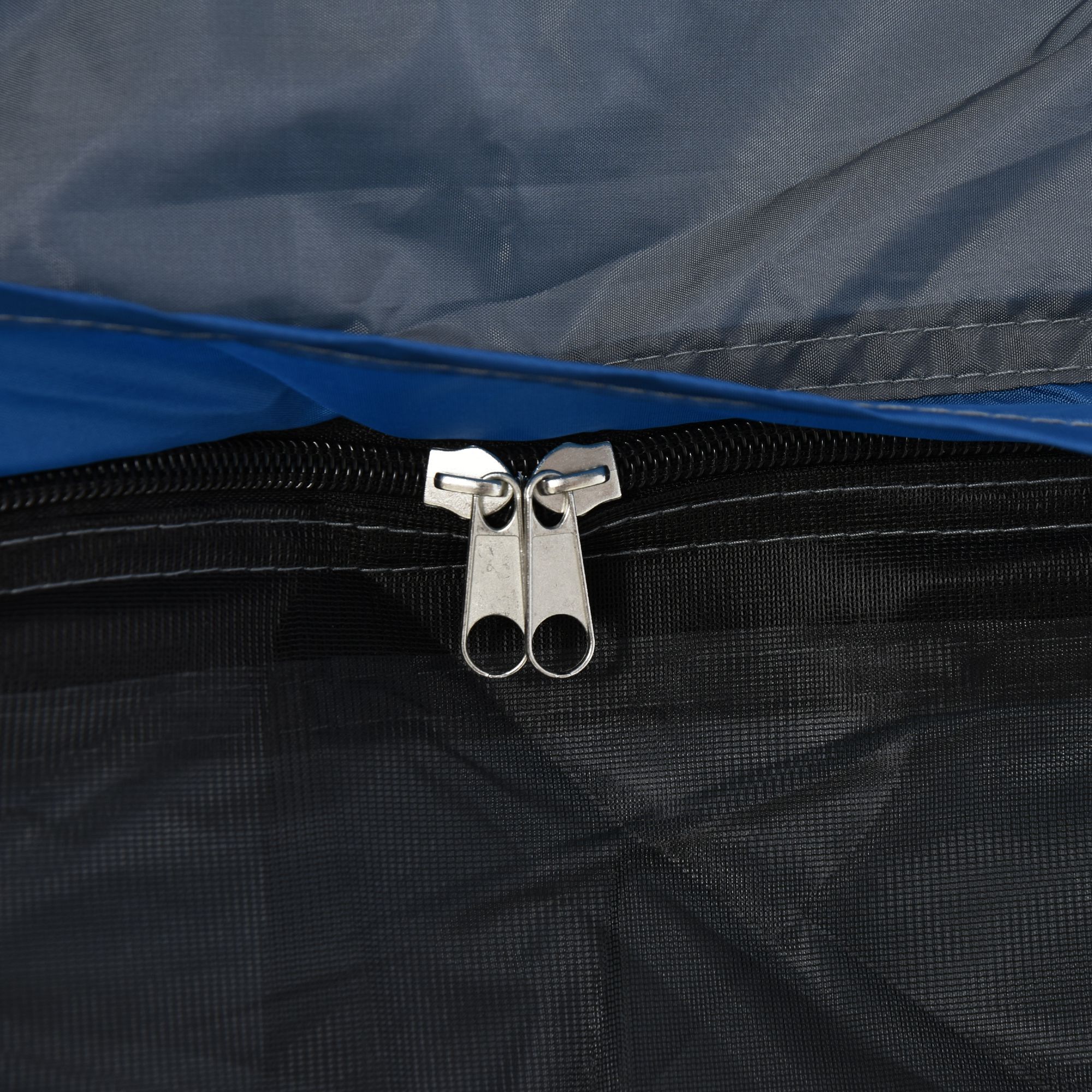Tente de camping familiale 4 personnes montage instantanée pop-up 4 fenêtres pare-soleil dim. 2,4L x 2,4l x 1,95H m fibre verre polyester bleu anthracite