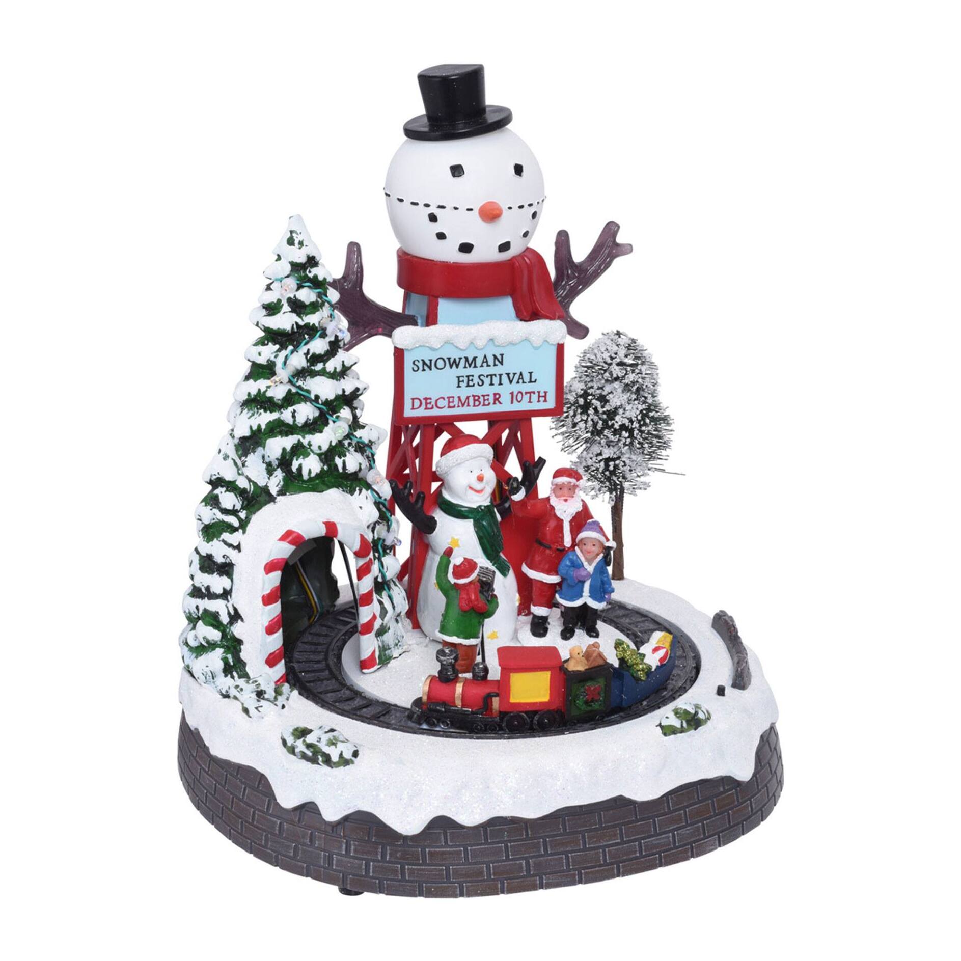 Escena de navidad decorativa con movimiento y 10 led - 2 diseños (surtido)