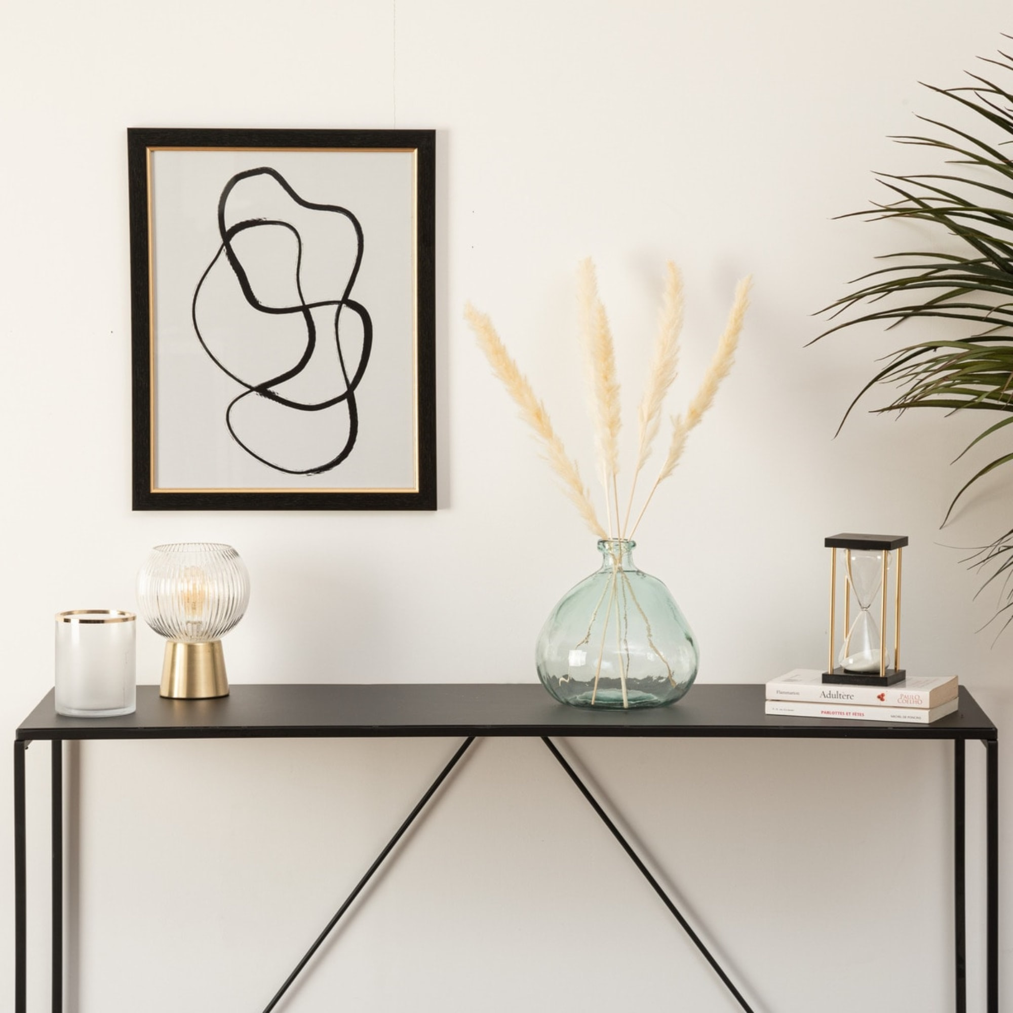 Jarrón redondo Uly diám. 21 cm cristal reciclado transparente