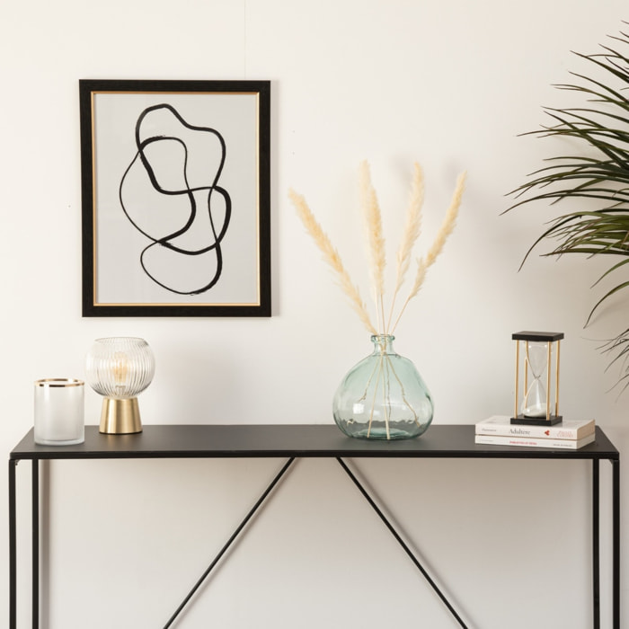 Jarrón redondo Uly diám. 21 cm cristal reciclado transparente