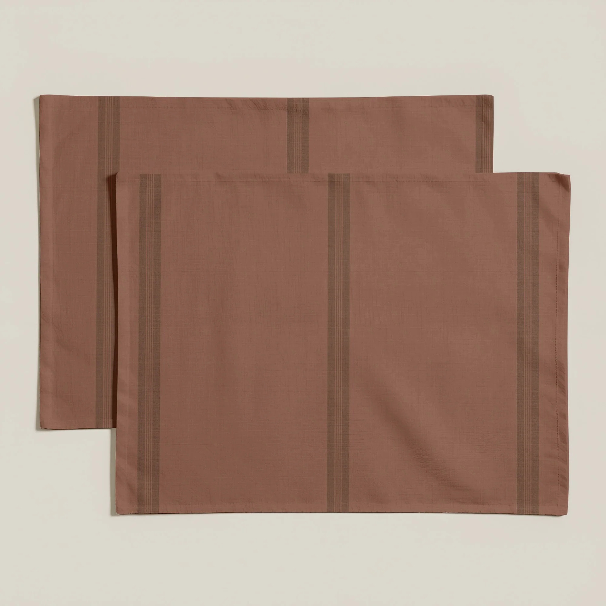 Lot de 2 sets de table anti-taches Nua Terre cuite