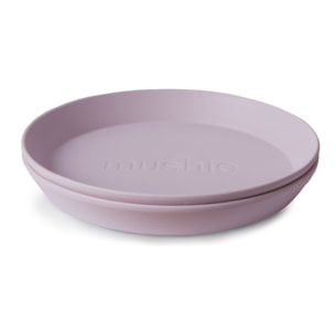 Mushie Pack Dos Platos Redondos Solid