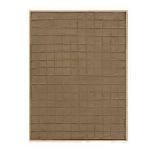 Tableau marron décoratif sur coton avec cadre en bois peint à la main à la peinture à l'huile en différentes tailles