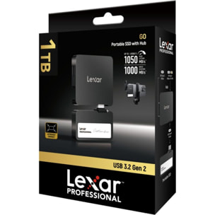 Disque dur SSD externe LEXAR GO 1To + HUB