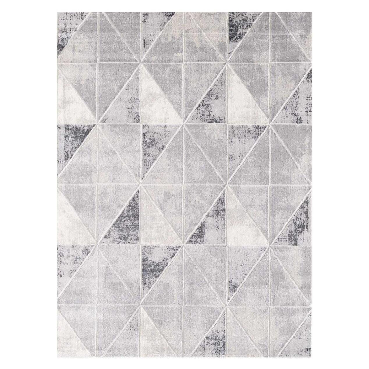 Tapis salon et chambre tissé motif géométrique VOBA