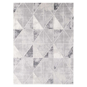 Tapis salon et chambre tissé motif géométrique VOBA