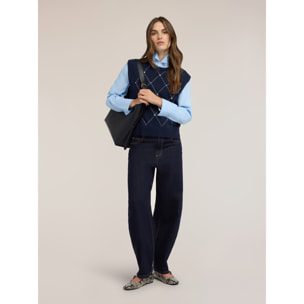 Motivi - Jeans barrel fit lavaggio rinse - Blu