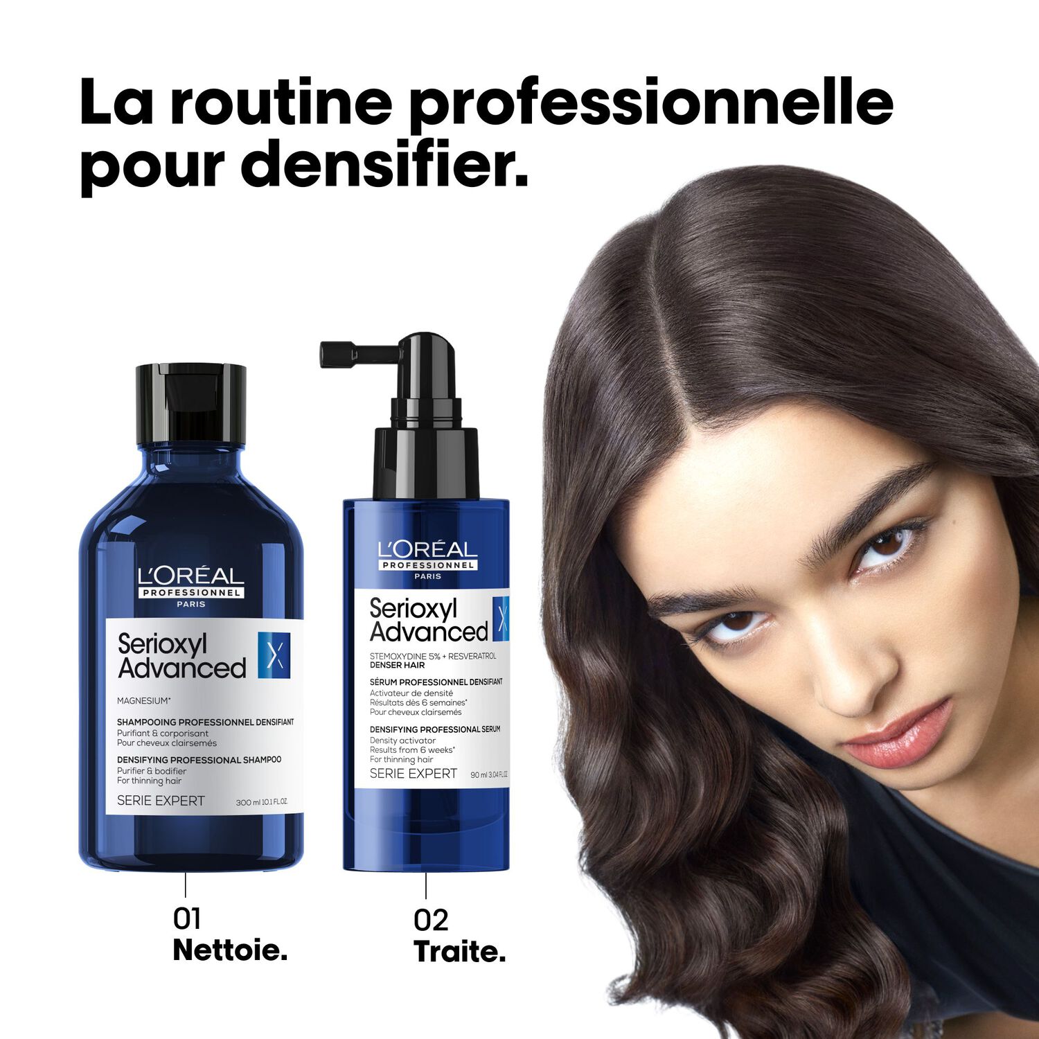 Serie Expert Serioxyl - Shampooing Densifiant - Cheveux Clairsemés 300 ml