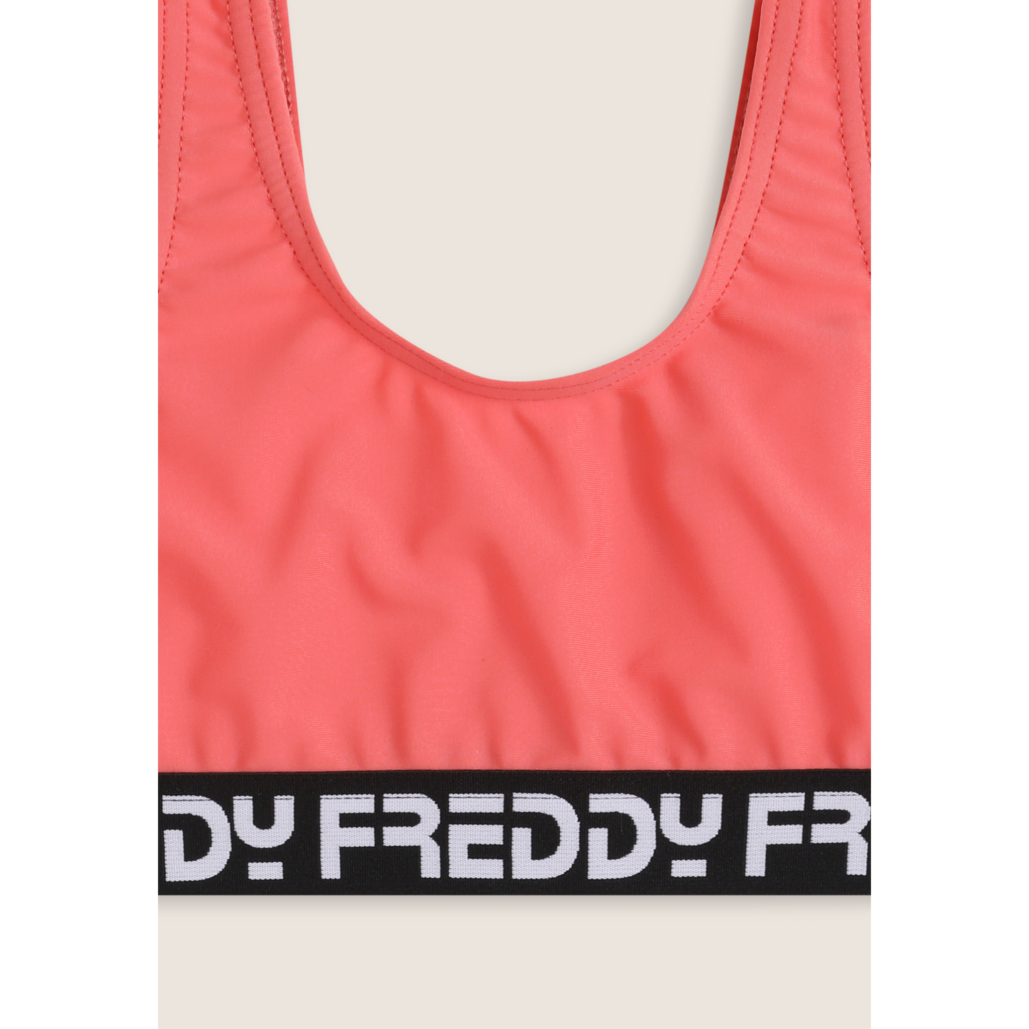 Costume 2 pezzi bambina con fasce logate