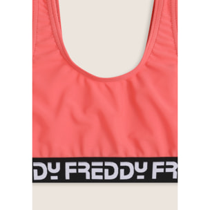 Costume 2 pezzi bambina con fasce logate