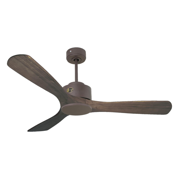 Ventilateur de plafond ø132 cm avec Wifi Réversible Hypersilence 40   W Chocolat
