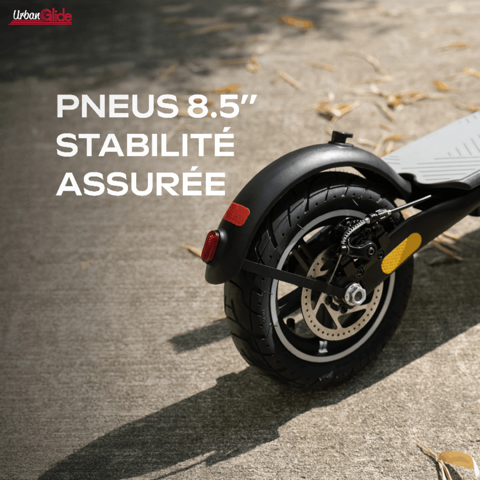 85 EVO – Poids 15Kg – Pneu 8,5" Gonflable – Trottinette Électrique UrbanGlide – Autonomie Jusqu'a 15 km – Batterie 25.2V