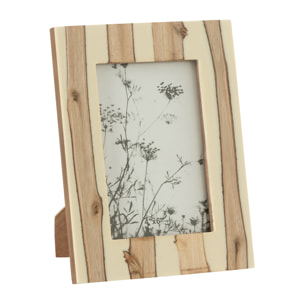 J-Line Cadre Photo Ibi Mdf Blanc/Brun Small