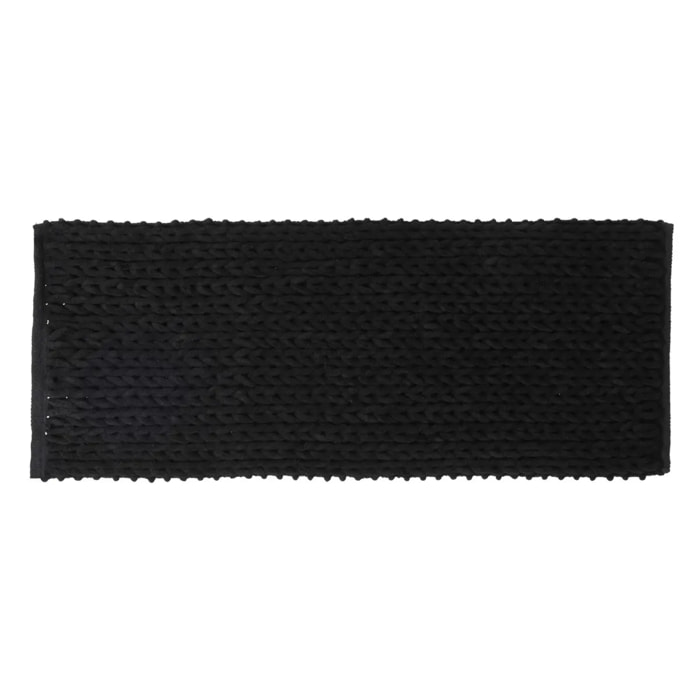 Tapis de bain 50x120 cm Noir khôl Colorama