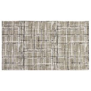 TAPPETO ARREDO GRAFFIATO PRUGNA CON FONDO ANTISCIVOLO