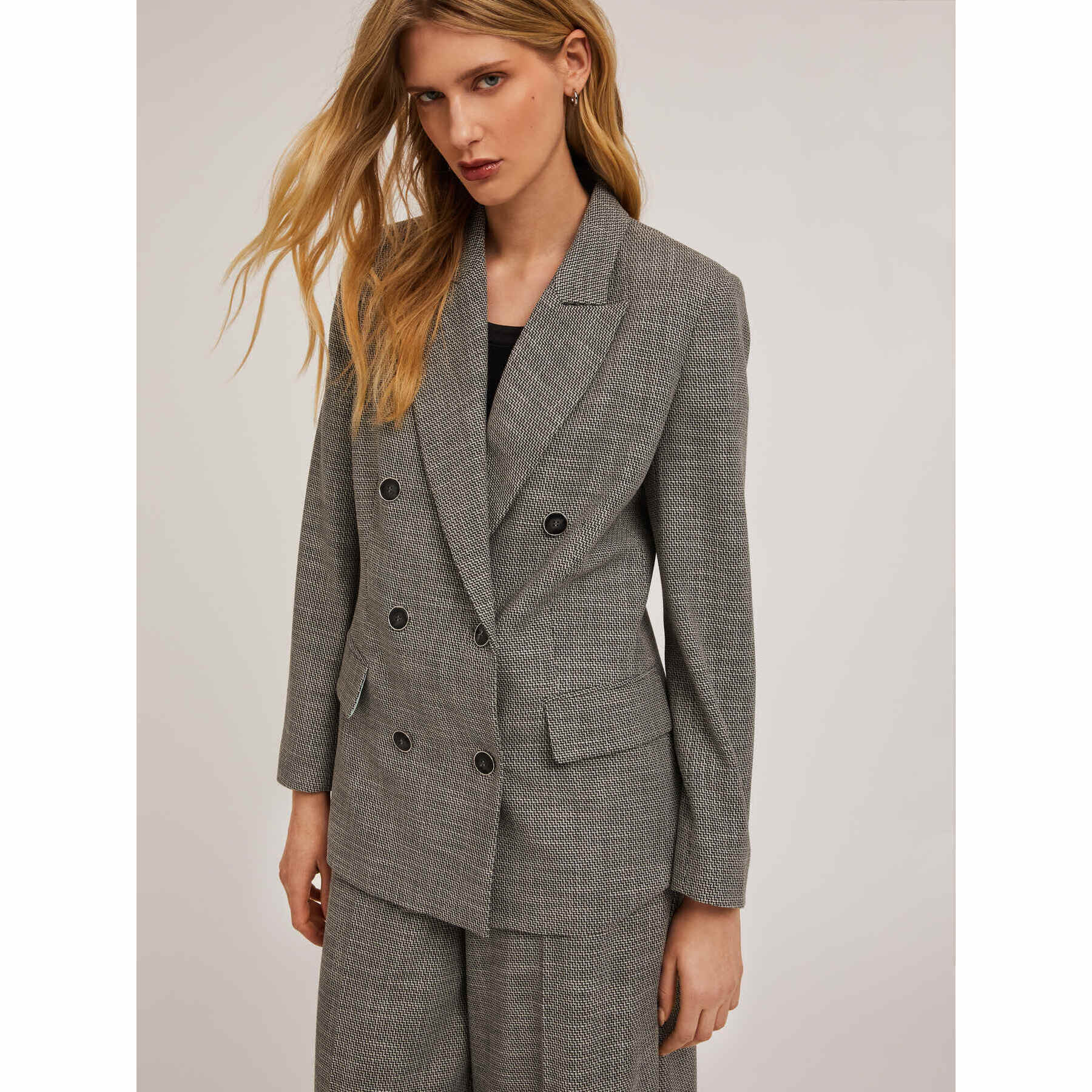 Motivi - Giacca over doppiopetto - Grigio